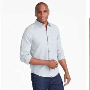 UNTUCKit Flannel Sherwood Shirt in Gray Long Sleeve Button Down Collared Shirt